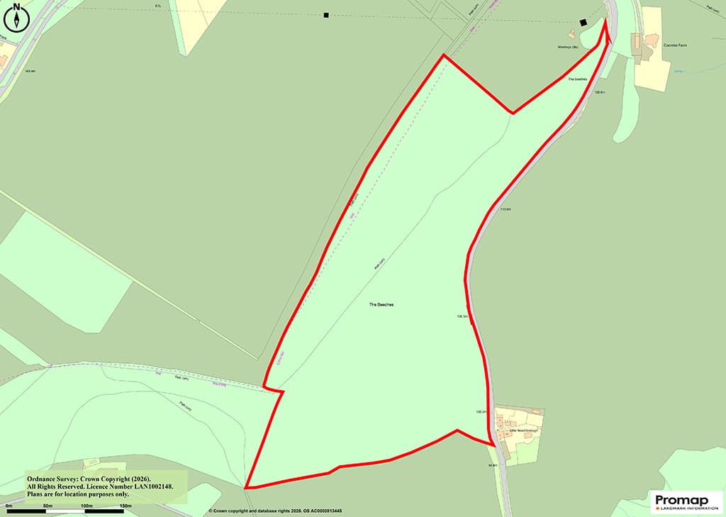 The Beeches Woodland, Beechborough, Etchinghill, Folkestone CT18 8BP: Almost 28 Acres Woodland 1