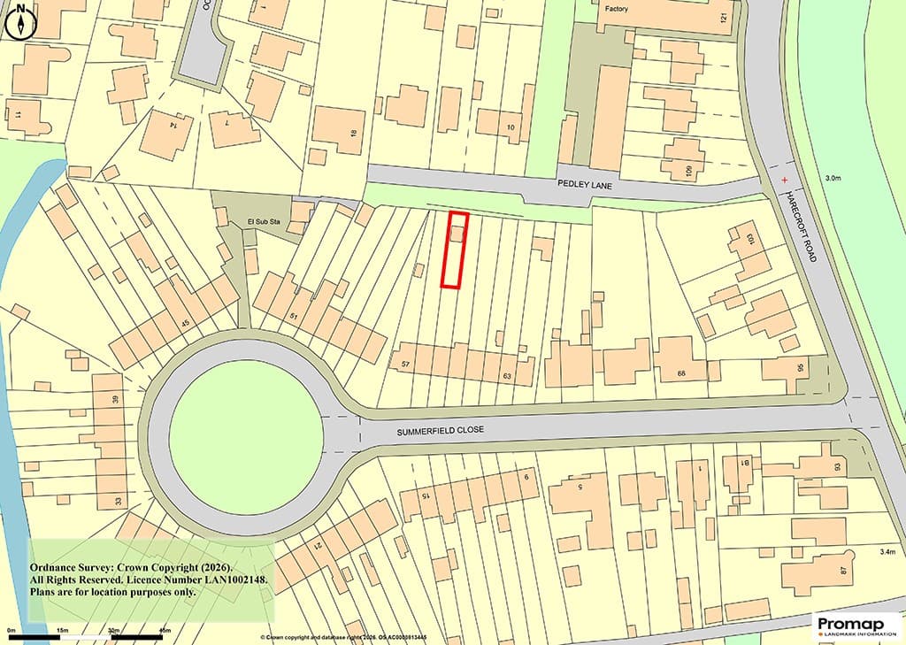 Land Rear Of 59 Summerfield Close, Wisbech PE13 1RP: Freehold Parcel Of Land