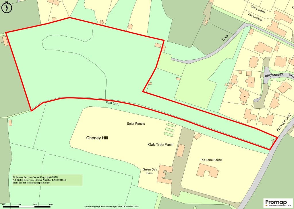 Land On West Side of Bottles Lane, Rodmersham, Sittingbourne ME9 0PR: Freehold Land Measuring Approx 4.85 Acres 1