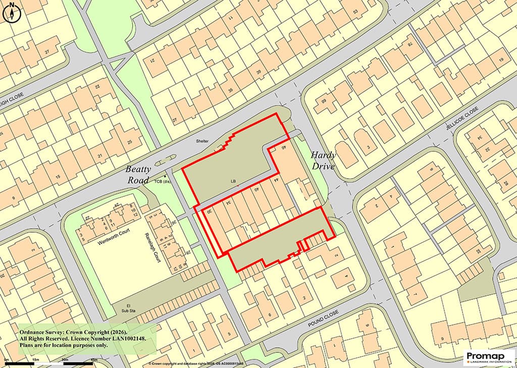 Land at Beatty Road, Eastbourne BN23 6DG: Freehold Car Park 1