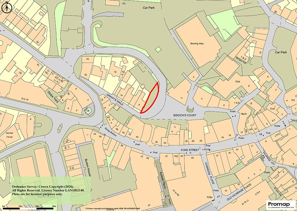 Car Parking Spaces, Grants Walk, St. Austell PL25 5PX: Nine Freehold Town Centre Car Parking Spaces 4