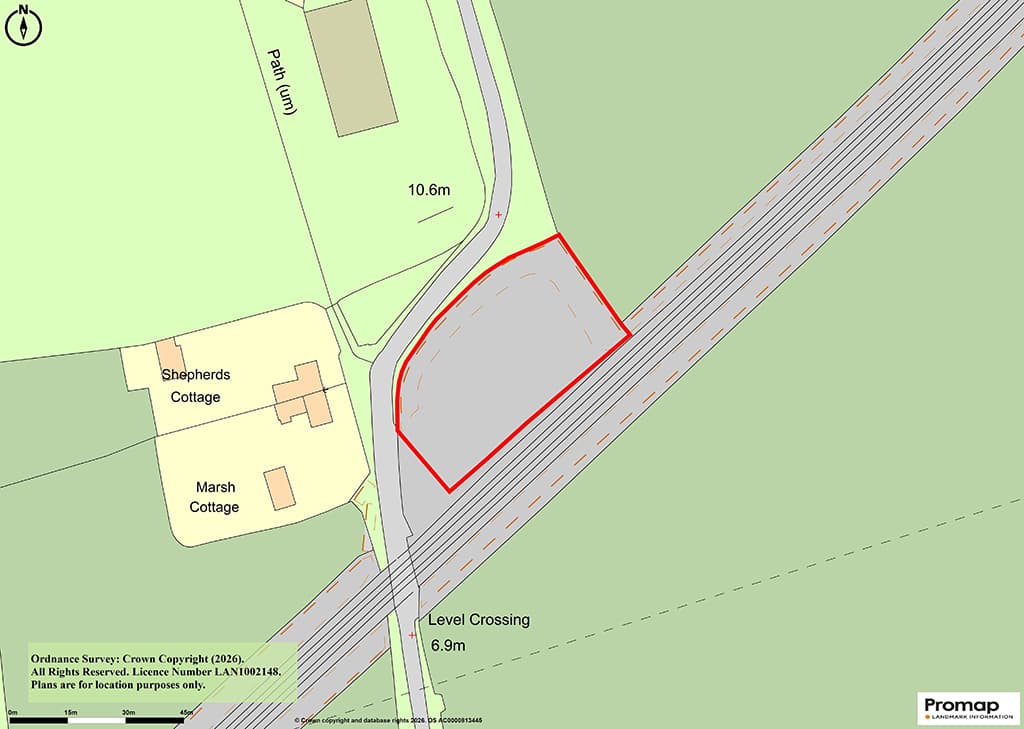 Land Opposite Shepherds Cottage, Warehorne, Ashford TN26 2LP: Half Acre Site 2