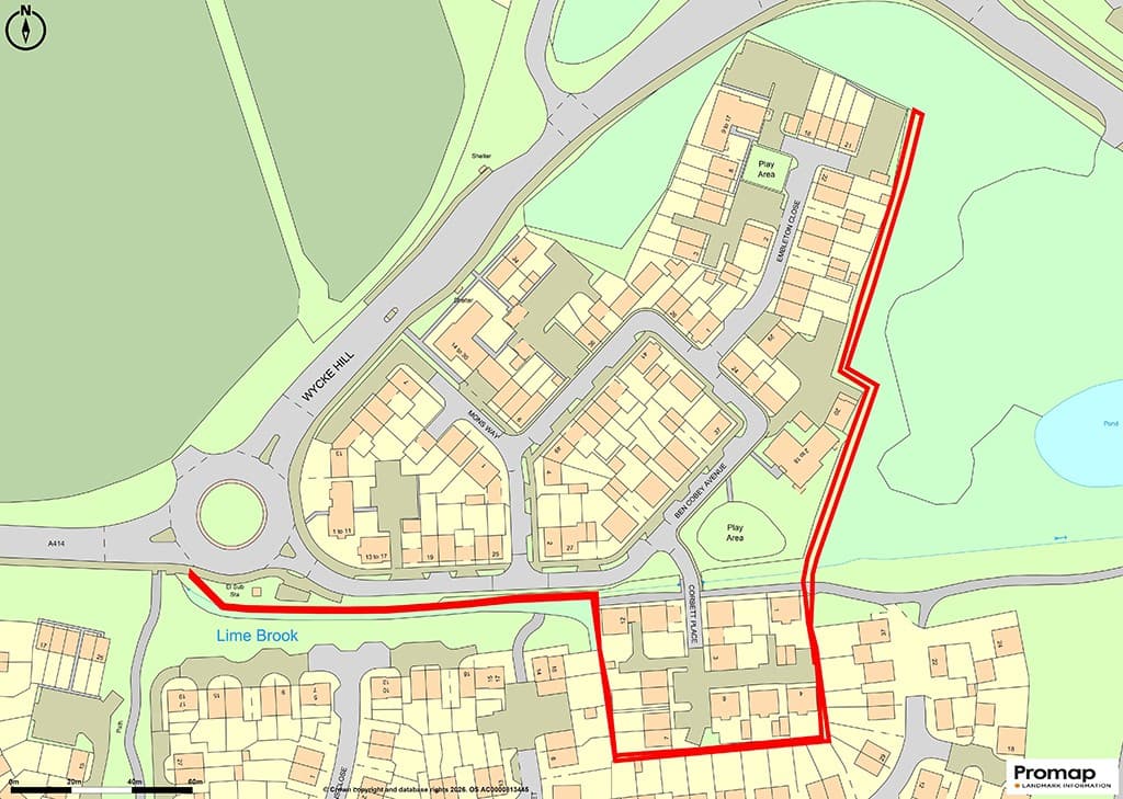 Land Adjoining The Rosary and The Leas, Wycke Hill, Maldon CM9 6SH: Strip Of Freehold Land 1