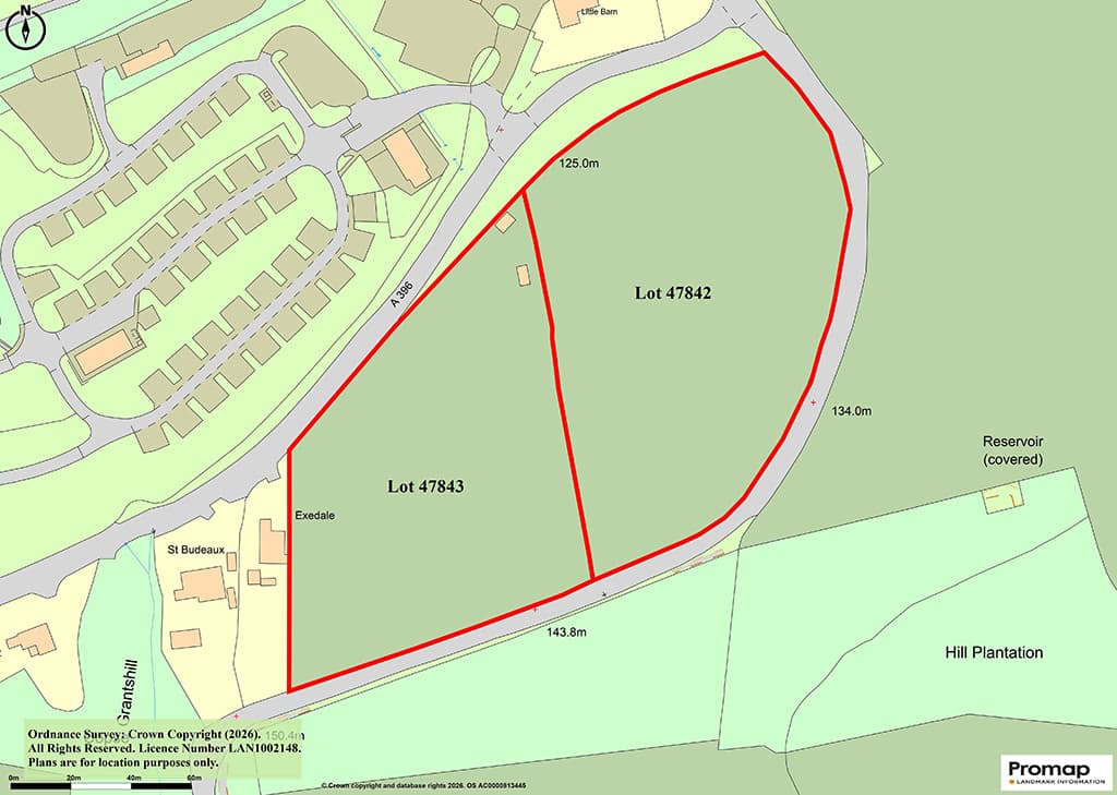 Paddock Land, Higher Grants, Exebridge, Dulverton TA22 9BE: Over Three Acres Paddock Land With Frontage 4