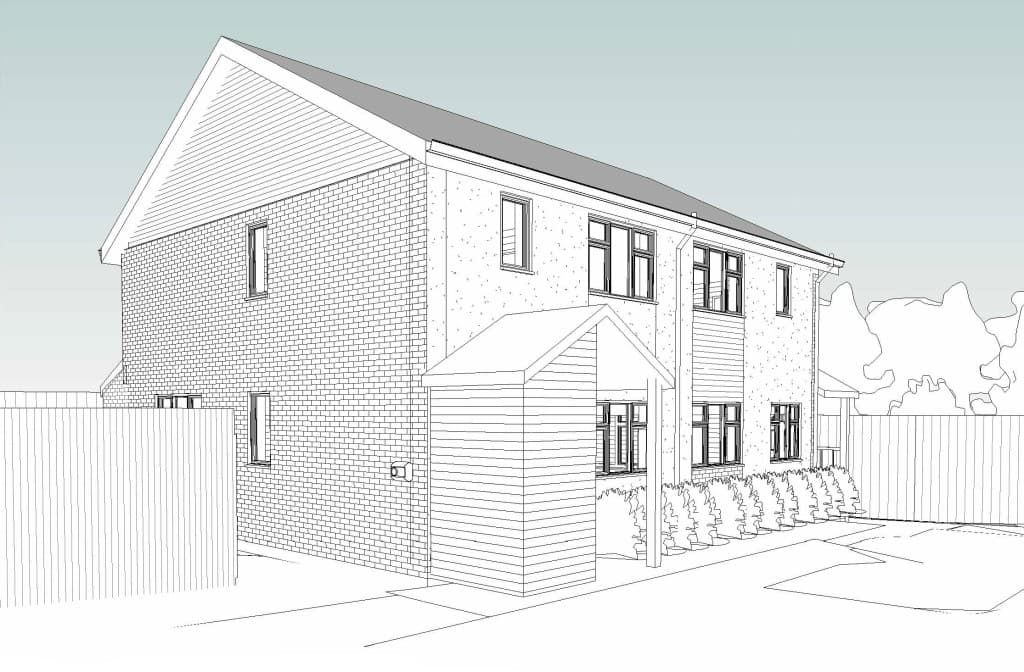 Garages 43-50, Viney Avenue, Romsey SO51 7NS: Garage Block With Consent For Construction Of Two Houses 1