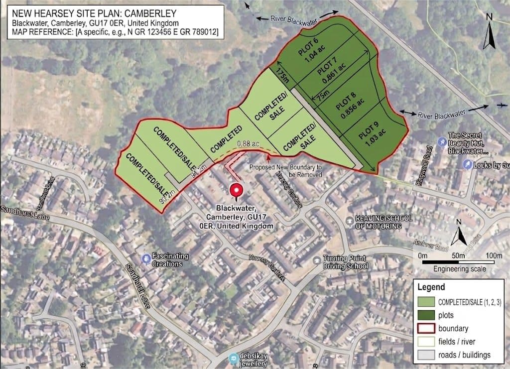 Freehold Plots For Sale in Blackwater, Surrey